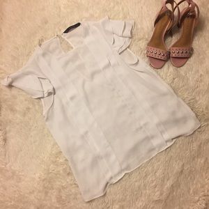Zara White Blouse